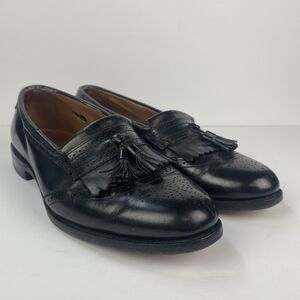 ALLEN EDMONDS Bridgeton Slip On Tassel Loafer Men's Size 11 Black Dress Shoe